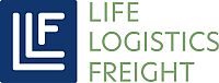Logo Life Logistics Freight GmbH in grüner Schrift auf weißem Untergrund