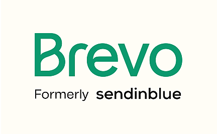 Logo sendinblue grüner Schriftzug weisser Hintergrund
