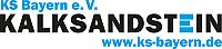 Logo Kalksandsteinindustrie Bayern in blau-schwarzer Schrift auf weißem Hintergrund