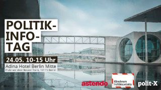 Einladung zum Politik-Info-Tag am 24.05.2023 mit Kanzleramt im Hintergrund