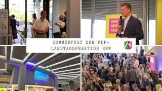 Collage Sommerfest FDP-Landtagsfraktion NRW