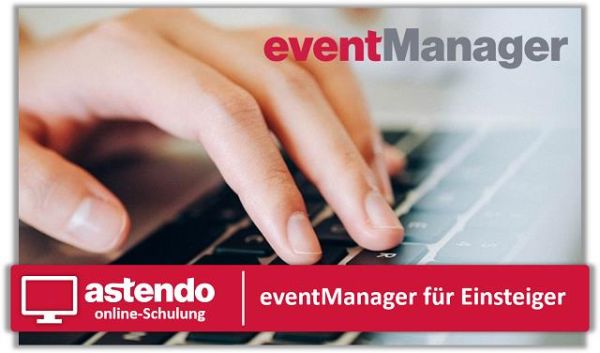 Dies ist das Signet für online-Schulungen für den astendo eventManager.