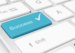 Success Button Der Success Button steht symbolisch fuer den Erfolg von cobra CRM fuer Politische Kommunikation