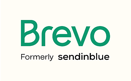 brevo_Logo Logo sendinblue grüner Schriftzug weisser Hintergrund