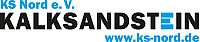 Logo Kalksandsteinindustrie Nord in blau-schwarzer Schrift auf weißem Hintergrund
